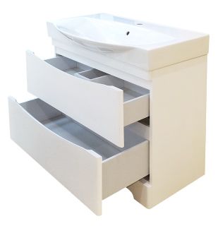 Напольная тумба под раковину Misty Элвис 85см белый